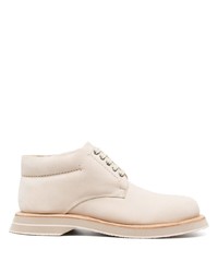 Белые кожаные ботинки дезерты от Jacquemus