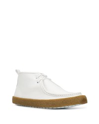 Белые кожаные ботинки дезерты от Camper