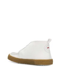 Белые кожаные ботинки дезерты от Camper