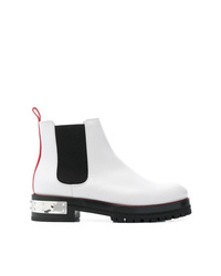 Женские белые кожаные ботинки челси от Alexander McQueen