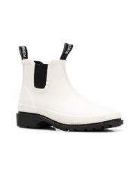 Женские белые кожаные ботинки челси от Stutterheim