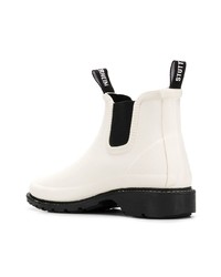 Женские белые кожаные ботинки челси от Stutterheim