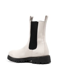 Мужские белые кожаные ботинки челси от Officine Creative