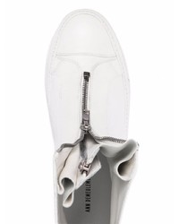 Мужские белые кожаные ботинки челси от Ann Demeulemeester