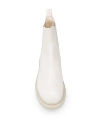 Мужские белые кожаные ботинки челси от Alexander McQueen