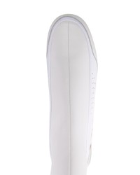 Мужские белые кожаные ботинки челси от Raf Simons