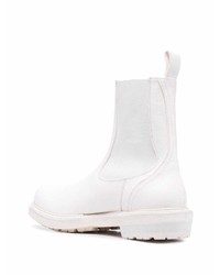 Мужские белые кожаные ботинки челси от Buttero