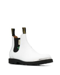 Мужские белые кожаные ботинки челси от Lanvin