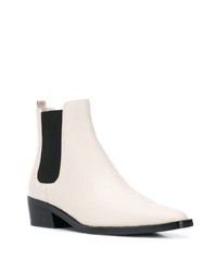 Женские белые кожаные ботинки челси от MICHAEL Michael Kors