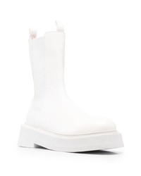 Мужские белые кожаные ботинки челси от Marsèll