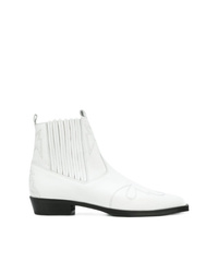 Женские белые кожаные ботинки челси от Nubikk