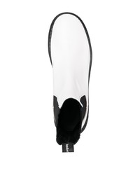 Мужские белые кожаные ботинки челси от Alexander McQueen