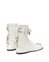 Мужские белые кожаные ботинки челси от JW Anderson