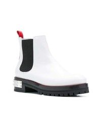 Женские белые кожаные ботинки челси от Alexander McQueen