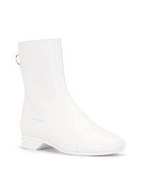 Мужские белые кожаные ботинки челси от Raf Simons