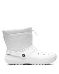Мужские белые кожаные ботинки челси от Salehe Bembury x Crocs