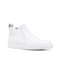 Мужские белые кожаные ботинки челси от Aiezen