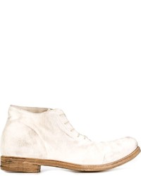 Мужские белые кожаные ботинки от A Diciannoveventitre