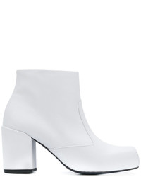 Женские белые кожаные ботинки от Aalto