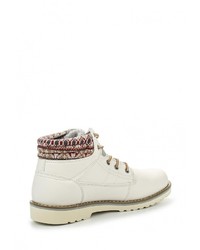 Женские белые кожаные ботинки от Enjoin'