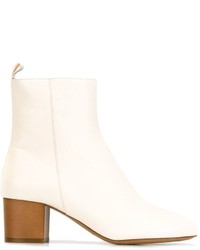 Женские белые кожаные ботинки от Etoile Isabel Marant