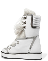 Женские белые кожаные ботинки от Nicholas Kirkwood