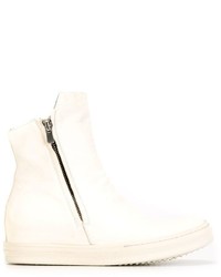 Женские белые кожаные ботинки от Officine Creative