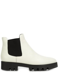 Женские белые кожаные ботинки от Pollini