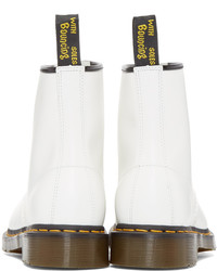 Мужские белые кожаные ботинки от Dr. Martens