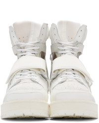 Мужские белые кожаные ботинки от Hood by Air