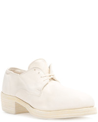 Женские белые кожаные броги от Guidi