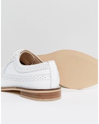 Женские белые кожаные броги от Asos