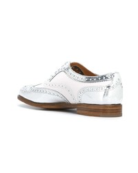 Женские белые кожаные броги от Church's