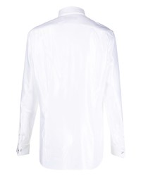 Белые кожаные броги от Corneliani