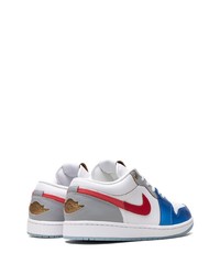 Мужские белые кожаные высокие кеды от Jordan