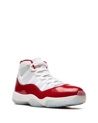 Мужские белые кожаные высокие кеды от Jordan