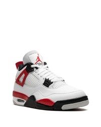 Мужские белые кожаные высокие кеды от Jordan