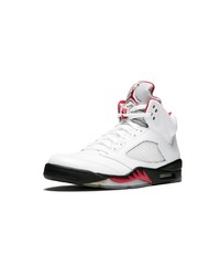 Мужские белые кожаные высокие кеды от Jordan