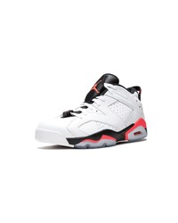 Мужские белые кожаные высокие кеды от Jordan