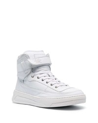 Мужские белые кожаные высокие кеды от Acne Studios
