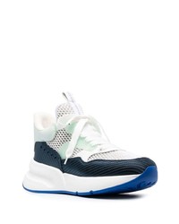 Мужские белые кожаные высокие кеды от Alexander McQueen