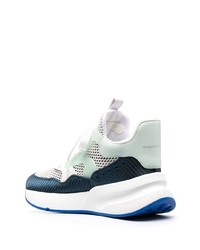 Мужские белые кожаные высокие кеды от Alexander McQueen