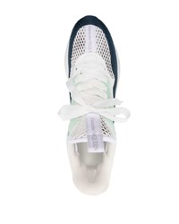 Мужские белые кожаные высокие кеды от Alexander McQueen