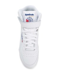 Мужские белые кожаные высокие кеды от Reebok