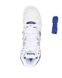 Мужские белые кожаные высокие кеды от Saucony