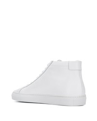 Мужские белые кожаные высокие кеды от Common Projects