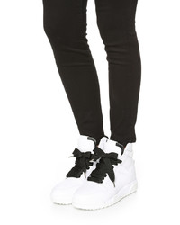 Женские белые кожаные высокие кеды от Rag & Bone