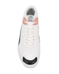 Мужские белые кожаные высокие кеды от Filling Pieces