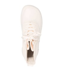 Мужские белые кожаные высокие кеды от Ambush