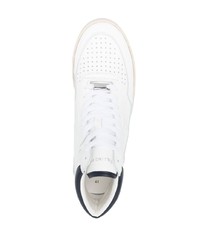 Мужские белые кожаные высокие кеды от Filling Pieces